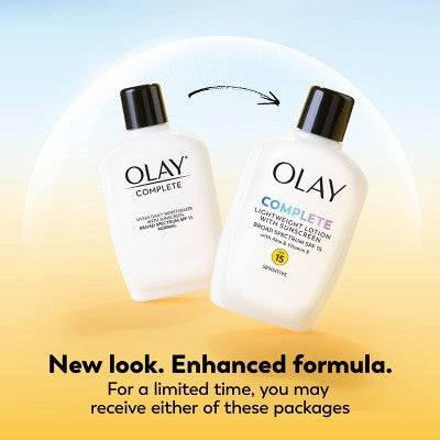 Olay Complete Face Lotion Moisturizer with Sunscreen Sensitive Skin SPF 15 6 fl oz - Missing Box