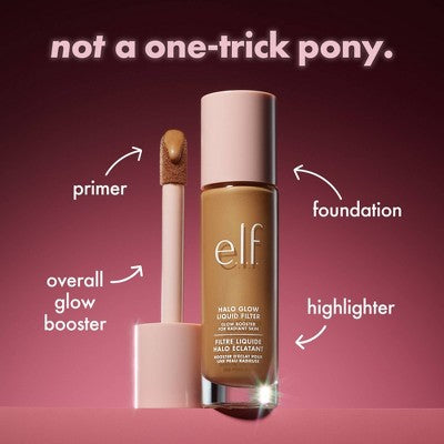 e.l.f. Halo Glow Liquid Filter Highlighter 3.5 Medium 1.06 fl oz