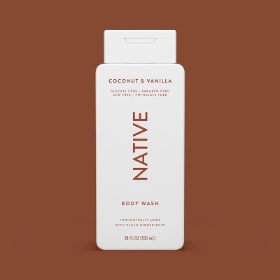 Native Body Wash Coconut Vanilla Sulfate Free 18 fl oz Imperfect Container