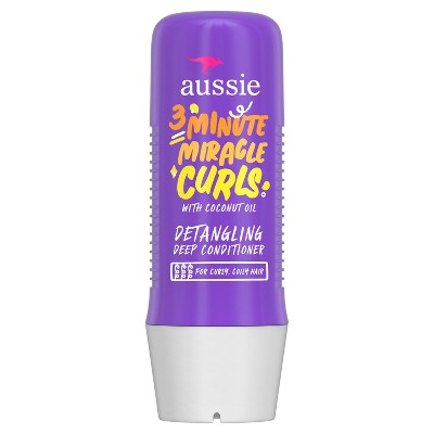 Aussie 3 Minutes Miracle Curls Detangling Deep Conditioner 8 fl oz