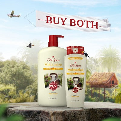 Old Spice Men's Body Wash Moisturize with Shea Butter 30 fl oz