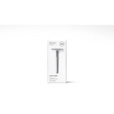 Bevel Mens Safety Razor with 10 Double Edge Blade Refills