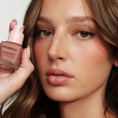 MCoBeauty Liquid Blush Luminous Glow Bella Vita/Dusty Rose 0.5 fl oz - Imperfect Box