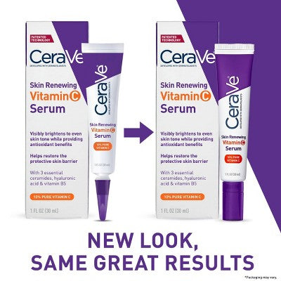 CeraVe Skin Renewing Vitamin C Serum 1 fl oz - Imperfect Box