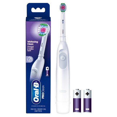 Oral-B ProClean Battery Electric Toothbrush Whitening Clean White - New