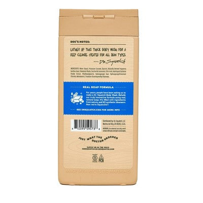 Dr. Squatch Men Natural Non-Exfoliating Body Wash Fresh Falls 14 fl oz