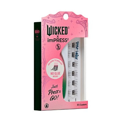 KISS Products Wicked X imPRESS Press-On Self Adhesive False Eyelashes Ozspresso 12ct