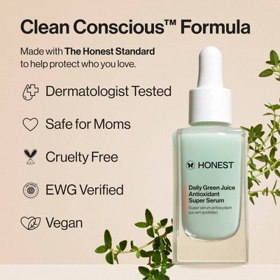 Honest Beauty Daily Green Juice Antioxidant Super Serum 1 fl oz