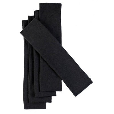 Scunci No Damage Stretch Fabric Headbands Black 5pcs