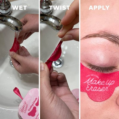 MakeUp Eraser Cooling Clouds Under-Eye Patches with Laundry Bag