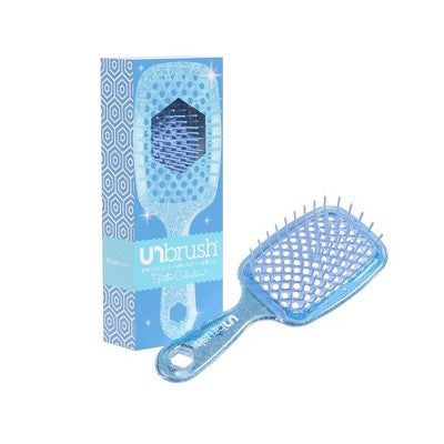 UNbrush Detangler Hair Brush Glitter Sapphire