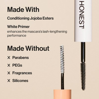 Honest Beauty Extreme Length Mascara + Lash Primer 0.81 fl oz/3pk - New