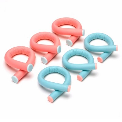 Conair Heatless Spiral Rollers Coral & Teal 18pcs - Imperfect Box