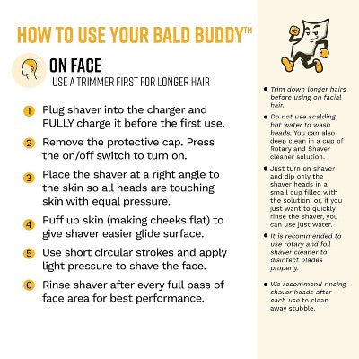 The Cut Buddy Bald Buddy Electric Cordless Head Shaver