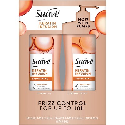 Suave Professionals Keratin Infusion Smoothing Shampoo and Conditioner 56 fl oz