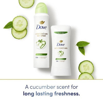 Dove Beauty Advanced Care Cool Essentials 72-Hour Women Antiperspirant & Deodorant 2.6oz 2-Pack