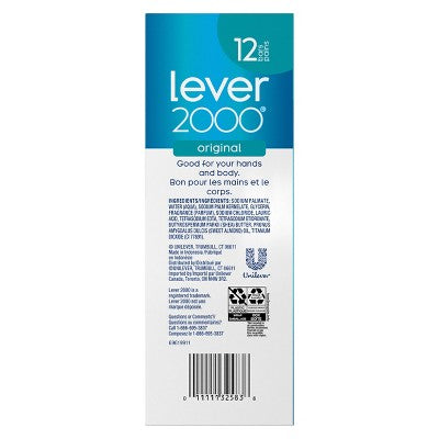 Lever 2000 Original Scent Bar Soap 3.75oz 12-Pack