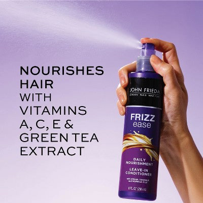 John Frieda Frizz Ease Daily Nourishment Leave-In Conditioner Spray 8 fl oz - Imperfect Container
