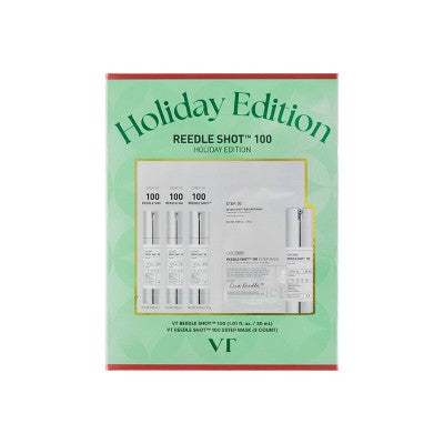 VT Cosmetics Reedle Shot 100 Holiday Edition Gift Set 4pc - Imperfect Box