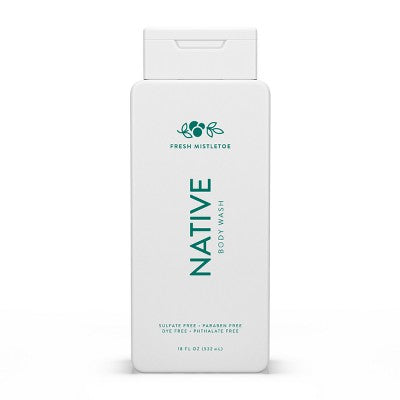 Native Sulfate Free Limited Edition Holiday Body Wash Fresh Mistletoe 18 fl oz