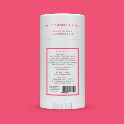 Native Solid Deodorant Wild Cherry; Yuzu 2.65oz