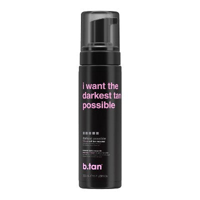b.tan I Want The Darkest Tan Possible Self Tan Mousse 6.7 fl oz - Imperfect Container