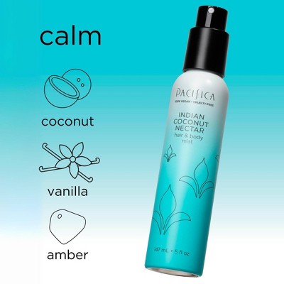 Pacifica Hair and Body Mist Indian Coconut Nectar 5 fl oz - New