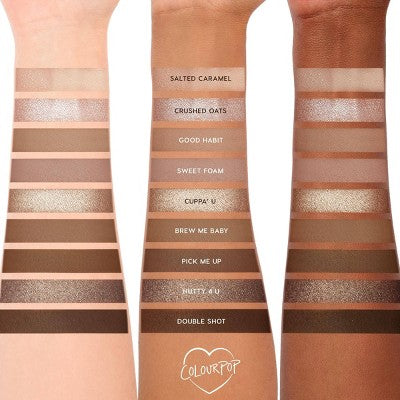 ColourPop 9-Pan Eyeshadow Makeup Palette Deja Brew 0.3oz - Imperfect Box