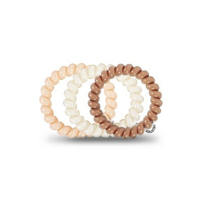 TELETIES For the Love of Nudes Large Hair Ties - 3pc - Beige