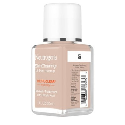 Neutrogena Skin Clearing Liquid Foundation 20 Natural Ivory 1 fl oz - Imperfect Container