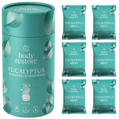 Body Restore Shower Steamers with 100% Natural Eucalyptus & Mint Oils