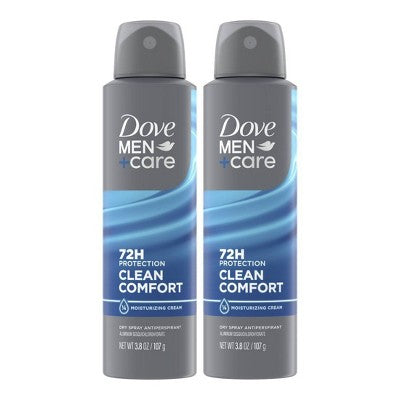 Dove Men+Care 72-Hour Dry Spray Antiperspirant Deodorant 3.8oz 2ct
