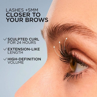 L'Oreal Paris Extensionist Curling & Lengthening Mascara Black Waterproof 997 0.41 fl oz - New