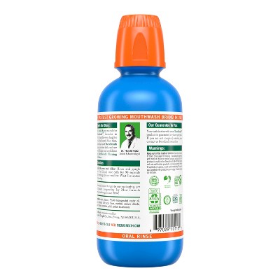 TheraBreath Fresh Breath Mouthwash Alcohol Free Icy Mint 16 fl oz