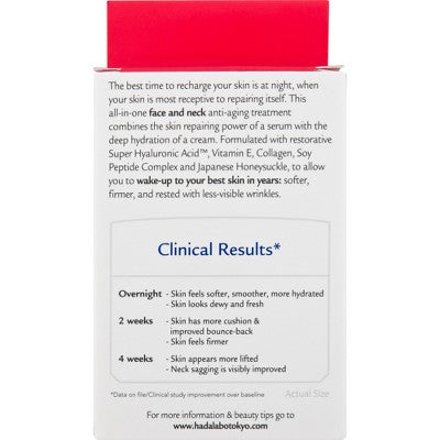 Hada Labo Tokyo Anti-Aging Overnight Treatment Hyaluronic Acid Night Cream 1.76oz
