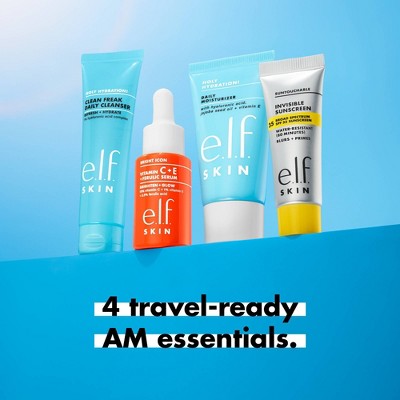 e.l.f. SKIN Wake the e.l.f. Up! Skincare Holiday Gift Kit 4ct - Imperfect Box