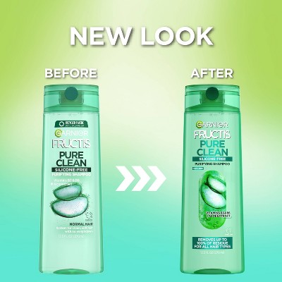 Garnier Fructis Pure Clean Fortifying Shampoo with Aloe Extract 12.5 fl oz