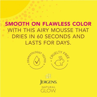 Jergens Natural Glow Instant Moisturizing Self Tanner Tanning Foam Deep Bronze 6 fl oz - Missing Lid