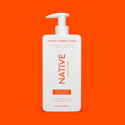 Native Citrus Herbal Musk Daily Shampoo for Men & Women 16.5 fl oz