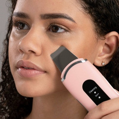 Spa Sciences LELA Ultrasonic Skin Scrubber Spatula Pink - Imperfect Box