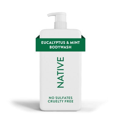 Native Body Wash for Men & Women - Eucalyptus & Mint Sulfate Free 36 fl oz