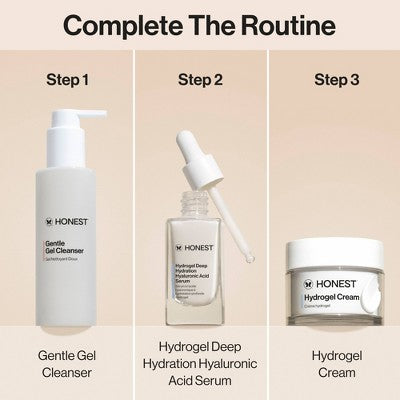 Honest Beauty Hydrogel Cream with Hyaluronic Acid 1.7 fl oz - Imperfect Box