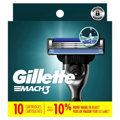 Gillette Mach3 Men's Razor Blade Refills 10ct