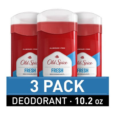 Old Spice Men’s Deodorant Legendary Fragrance Fresh 3.4oz 3-Pack
