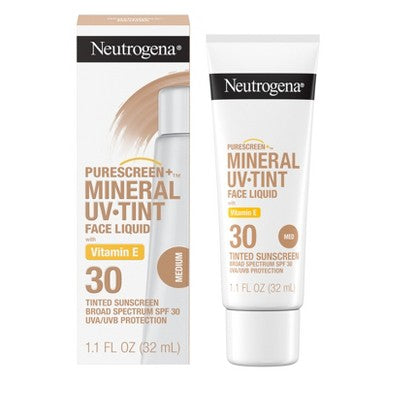 Neutrogena Mineral UV Tint Face Liquid Sunscreen SPF 30 1.1oz - Missing Box