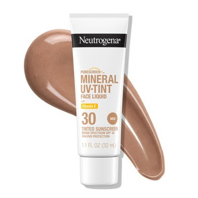 Neutrogena Mineral UV Tint Face Liquid Sunscreen SPF 30 1.1oz - Missing Box
