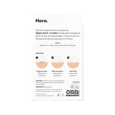 Hero Cosmetics Mighty Patch Invisible Acne Pimple Patches 39ct