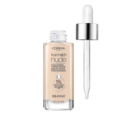 L'Oreal Paris True Match Hyaluronic Tinted Serum 0.5-2 Very Light 1 fl oz - Imperfect Container