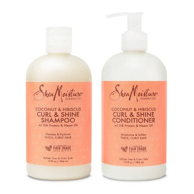 SheaMoisture Shampoo & Conditioner Bundle for Curly Hair 6oz 2-Pack