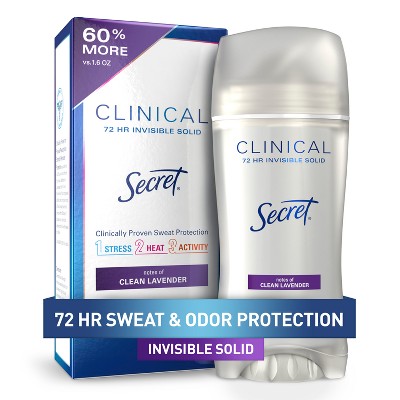 Secret-Clinical-Invisible-Solid-Antiperspirant-&-Deodorant-Clean-Lavender-2.6oz-Deodorants